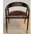 vintage industrial chair leather seat